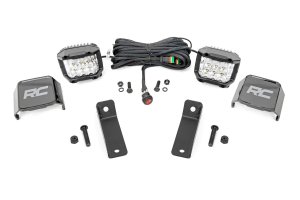 Can-Am Maverick Trail LED Light Kit - Rear - Rough Country - Wide Angle - Chrome